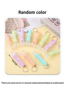 25pcs - 2.8 Inch Mini Flashlight, LED Lighting, Practical Lighting Keychain LED Pendant, Bulk Mixed Macaron Colors, Party Favors, Household Gifts, Classroom Rewards, Back To School Gifts, Baby Shower Party Favors, Piñata Fillers - (4 Random Colors) Non-Rechargeable, Battery Operated! - Multicolor - View 5