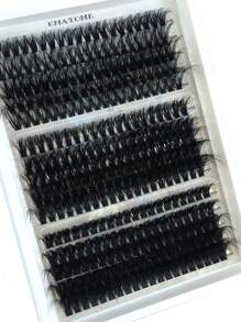 300 klastrów 100D-80D-60D Mixed Fluffy Eyelash Bundle, zestaw do przedłużania niezależnych rzęs, zestaw grubych rzęs, duże pudełko przedłużania rzęs, niezależne przedłużanie rzęs, zestaw sztucznych rzęs z norek, przedłużanie kręconych rzęs C/D/DD, dramatyczne przedłużanie rzęs, zestaw rzęs Mixed Tray 12-18 mm. Narzędzie do makijażu panny młodej,