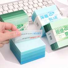 1 Pearlescent Gradient Transparent Sticky Note Student Note Paper Key Mark Note-Taking Special Waterproof Sticky Quick-Drying Highly Attractive Office Note - Multicolor - View 10