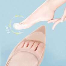 Women's High Heel Cushion Inserts - 1 Pair Of Sponge Forefoot Insoles For Pain Relief, Shoe Size Reducer, Foot Protector Pads, Travel-Size, Feet Comfort Accessories