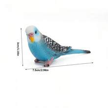 1pc Popular Solid Static Bird Model, Parrot Figurine Ornament