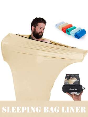 Naturehike Lightweight Portable Elastic Travel Sleeping Bag Lining, Suitable For Outdoor Travel, Hotel Stays, Prevent Dirt