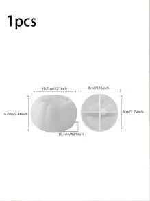 2pcs Halloween Pumpkin Silicone Mold Set | Creative Storage Box Shaped, Mirror-Smooth Interior, Tear-Resistant Thick Rim | Bulk Production Of Resin Decor / Gypsum Crafts, Halloween Bestseller, Professional Handcraft Studio Tool, Suitable For Candle / Cement / Polymer Clay