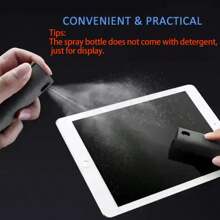 2-In-1 Screen Cleaner Kit For Phone/Laptop/Tablet/TV/Monitor/Car Screens Spray And Wipe Cleaning Tools(No Liquid)