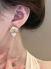 Orecchini d'oro, eleganti e di alta qualità, adatti per uso quotidiano, appuntamenti, feste e regali, adatti per l'estate