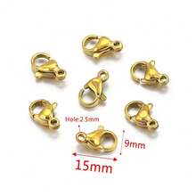 20 件不锈钢龙虾扣，尺寸 6-10 毫米，适用于项链、手链、脚链、钥匙扣 DIY 珠宝制作，返校季 - 龍蝦扣 - 查看 3