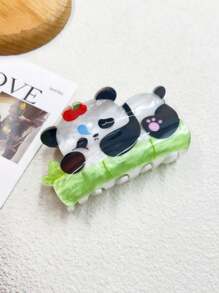 Agrafe de păr 1 buc agrafă de păr drăguță cu tematică acrilică cu animale, accesoriu de păr cu panda/gheare, potrivită pentru toate anotimpurile, accesorii de păr cadou agrafe elegante cu gheare, lucruri școlare, facultate