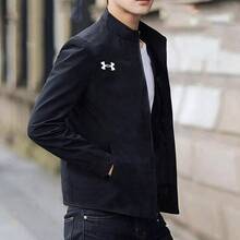 Under Armour Chaqueta de punto, transpirable y cómoda para entrenamiento, fitness y uso casual con cuello alto 21500437-001 - Negro - Ver 3