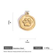 5pcs/Set Stainless Steel 18K Gold Plated Multi-Element Pattern Pendant, Suitable For DIY Jewelry Making And Women's Daily Wear - Pendants - View 13