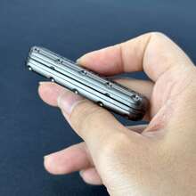 EDC 指尖滑块指尖玩具缓解成人压力金属推拉旋转注意力缺陷多动障碍休闲指尖玩具触觉硬币 - 灰色 - 查看 10