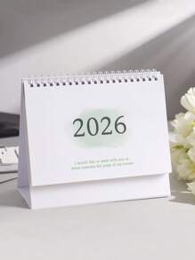 1 Pezzo Calendario da tavolo 2025-2026.12, Calendario portatile carino per pianificazione e organizzazione quotidiana e mensile, accessori da scrivania per casa e scuola, forniture per studenti e insegnanti, materiale scolastico