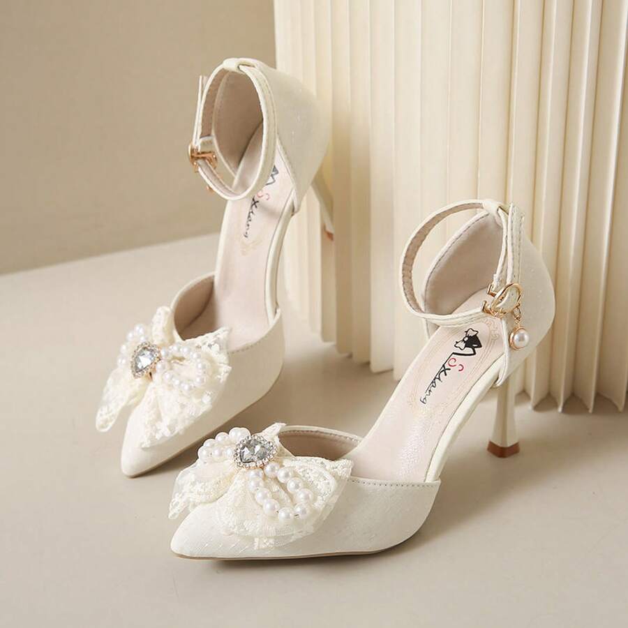 Women Pumps - 時尚方扣黑色5cm跟高 - 查看 1