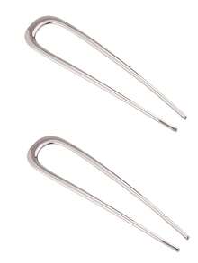 3/2/1件套大号优雅金色U型金属发夹 - 适合浓密长发，女士法式发夹，发髻延长器，发髻制作器，发夹，发饰，学习用品，法式发卡 - 彩色 - 查看 18