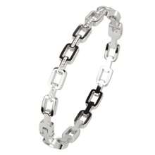 1/3 件套韩国时尚简约扣手链，金属铆钉朋克堆叠串珠手链 - 鉚釘組合 - 查看 9