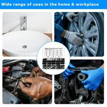 1200 Pieces Rubber O-Ring Sealing Ring Various Case - 黑色 - 查看 5