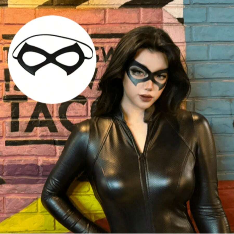 Fashionable Black Leather Clubbing Masquerade Costume Party Mask, Exaggerated Design For Halloween, Costume Party