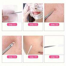 1pc Stainless Steel Blackhead Remover Tool Set - Dual-Head Blackhead Extractor Set - Fragrance-Free Acne Removal Device For Neutral Skin - Acne & Blemish Removal Tool (1 Set) Face Cleansing, Facial Brush, Storage Bag, Organizer Box, Container - Multiple Specifications - View 5