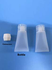 8pcs Plastic Toothpaste Tubes & Face Wash Refillable Bottles, Convenient For Travel, With Bottle Caps And Refill Bottles, Ideal For Home Use, Easy To Refill Toothpaste And Face Wash, Essential For Flights And Vacations - Multicolor - View 6