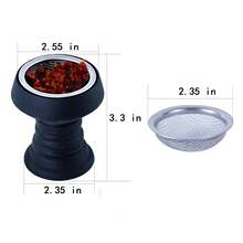 2-Hose Premium Hookah Set - Includes Glass Hookah Vase, Ceramic Hookah Bowl, Tongs And Ashtray For An Enhanced Hookah Experience - one-size - View 7