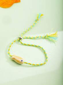 1pc Adorable Ceramic Fish Bracelet, Suitable For Everyday Wearing