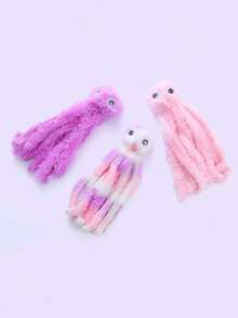 Random Color 1pc Cute Octopus Shaped Plush Toy For Cats - Multicolor - View 4