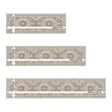 1/2 Set Washable Oriental Area Rug - Rugs For Living Room Soft Carpet For Bedroom Waterproof Floral Distressed Indoor Resistant Non-Shedding Floor Carpets-Beige - Beige - View 9