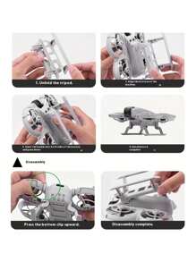 [Portable Drone Gear] NEO Foldable Drone Landing Gear | 0.79" Height Increase Tripod Stand, Handheld Sled Design, Enhanced Protection Accessory, Portable Lightweight Drone Gear