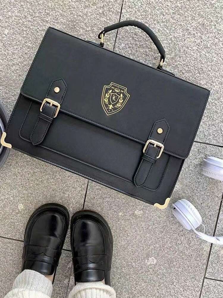 JK制服学校挎包，英伦风格背包，单肩制服学校学生包，大容量，最新设计 - 彩色 - 查看 9