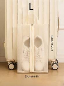 1pc Travel Shoe Storage Bag Hands In Hand To Carry Shoes, Dust-Proof And Mildew Proof Bag, Large Capacity Storage Shoe Bag, Portable Storage Shoe, Dust-Proof