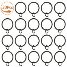 10Pcs/30Pcs/50Pcs 1.5-Inch Open-Hole Metal Curtain Rings, Hanging Rings And Hooks, For Curtain Rods, Shower Curtains, Living Room, Bathroom (Gold, Black, Silver)