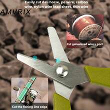 1pc Mini Stainless Steel PE Line Cutter, ABS Non-Slip Handle, Strong Cutting For Fishing Line/Lead Wire/Fine Iron Wire, Portable Fishing Scissors, Essential Fishing Tool - Multicolor - View 6
