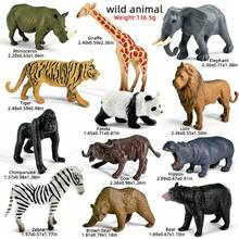 12pcs/Set PVC Material Wild Animal Models (1-3 Inches) That Are Soft And Safe To Hold - Giraffe,Lion,Tiger,Elephant,Hippo,Grizzly Bear,Cow,Panda,Rhino,Gorilla,Zebra And Black Bear For Children's Educational Learning And Birthday Gifts Room Decoration,Animal Toys,Animals,Animal Wild One Party,Soft Animal Toys,Animals Figures,Animal Toys,Animals,Animals Toys,Scorpion Toy,Soft Toys,Kinder Toys,Animal Toys,Animals,Animal,Animal Toys,Animals,Animals Toys,Animal Toys,Toys,Animals