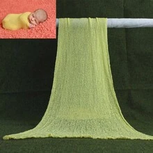 1 件新生儿摄影道具婴儿弹力包巾新生儿包巾长款波纹包巾用于摄影 DIY 新生儿照片毯婴儿洗澡复活节礼物适合女孩/男孩 - 彩色 - 查看 31
