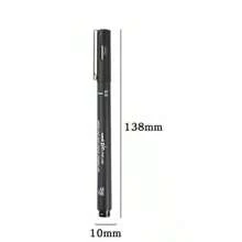 1 pieza Bolígrafo de punta micro de precisión / Bolígrafo de línea fina / Bolígrafo de dibujo técnico - Punta mediana impermeable, no tóxico, adecuado para bocetos y documentos de oficina, útiles escolares, de vuelta a la escuela