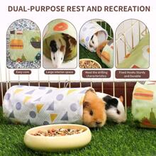 ITANDME Hamster Unterschlupf Hamster Tunnel, tragbarer Meerschweinchen Unterschlupf Meerschweinchen Tunnel, einfach zu reinigen und leicht, Meerschweinchen Spielzeug im Käfig, Rattentunnel zum Spielen und Ausruhen, Hamster Spielzeug für Hamster, Ratte, Meerschweinchen