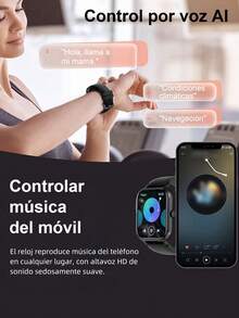 Smartwatch para mujeres y hombres LIFEBEE, pantalla táctil full HD de 1,83'', llamadas inalámbricas (contestar/realizar llamada), rastreador de actividad, talla grande de 100 modos deportivos, podómetro, alertas de mensajes, rastreador de actividad física - Negro - Ver 5