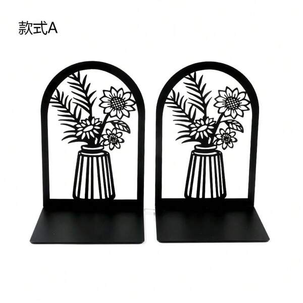 Bookend, Flower Shaped Decorative Bookstand For Desktop, Modern Kitchen Book Shelf Decor, Beautiful Floral Book Holder