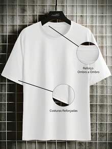 Women's T-Shirt Trying To Be Fitness Printed Cotton Tshirt Unisex Shirt - 白色 - 查看 3