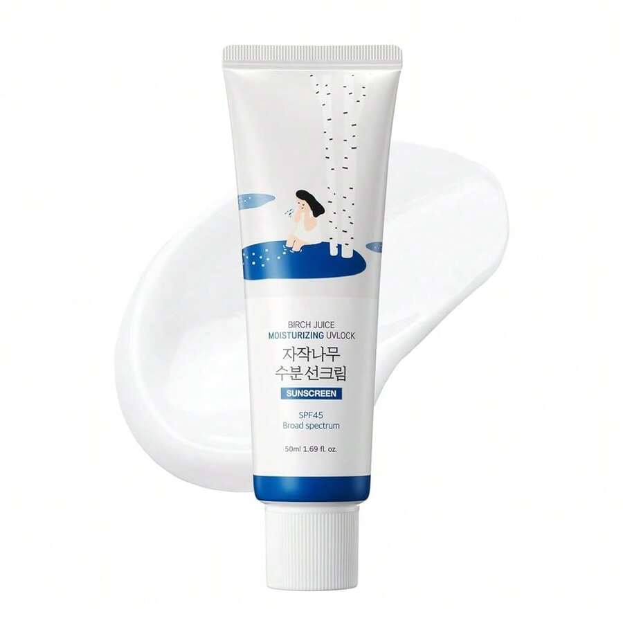 ROUND LAB Birch Moisturizing Sunscreen SPF 45+ PA++++ - White - View 1