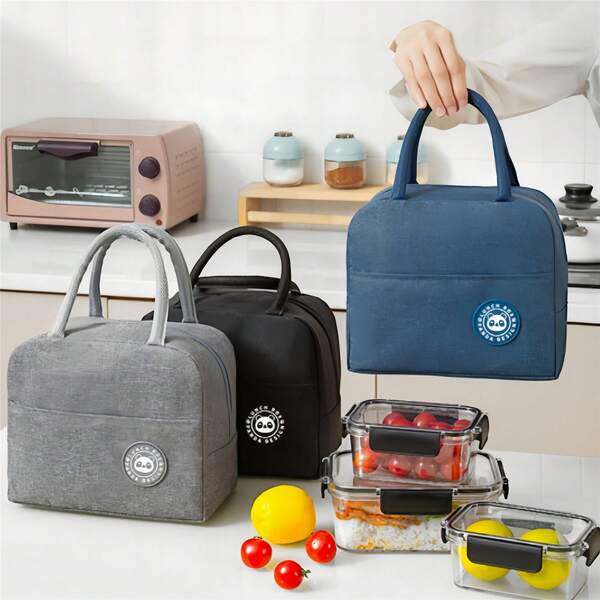 2pcs Small Insulated Lunch Bag, Cooler Bag, Picnic Lunch Bag, Thermal Lunch Bag, Suitable For Office And School, Men And Women