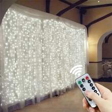 Fairy LED String Lights With Remote Control, USB Curtain Lights For Christmas, Halloween, Holiday Wreath Decor, Suitable For Bedroom, Home, Indoor, Christmas Tree