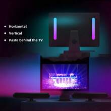 1pc/2pcs, Usb Power Supply, Led Light Strip, Rgb Ambient Desk Lamp, 24 Key Remote Control, Multi-Color, Suitable For Gaming, Tv, Bedroom, Desk Lamp Decoration, Fantasy Theme, Ball Occasions