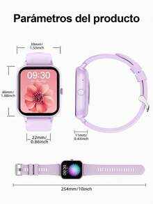 LIFEBEE Unisex Smart Watch, 1.83" HD Full Touch Screen, Wireless Call Smart Watch (Answering/Dialing), Activity Tracker, 100+ Sports Modes, Pedometer, Message Reminder, Fitness Tracker - Purple - View 6