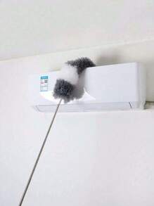 1pc Microfiber Extendable Duster (31–102″, Stainless Steel) – Washable, Bendable Feather Duster For Ceiling Fans, High Ceilings, Furniture, Cars, Blinds & Garden Tools