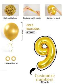32 بوصة من الأرقام المخصصة باللون الذهبي والفضي والأسود، أرقام عيد ميلاد مخصصة، ذهبية معدنية بلون سادة، فضية، خرزات بالون أسود مناسبة لعيد الميلاد، الزفاف، عرض الأطفال، عيد الحب، ديكور الحفلات، تزيين العزوبية، حفلة عيد الميلاد بموضوع القوس، زخرفة خطوبة العروس، زينة ، مناسبة لحفلات عيد الأم، الذكرى السنوية، رأس السنة، معرض الأطفال ، التخرج، الخطوبة، حفل الزفاف.