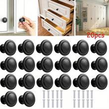 20pcs Round Ring Kitchen Cabinet Handles, Drawer Pulls, Cabinet Door Knobs, Dresser Pulls, Hardware Cabinet Handles With Screws, Suitable For Vanity - Multicolor - View 1