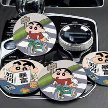 CRAYON SHINCHAN CRAYON SHINCHAN 1pc Crayon Shin Chan Car Water Cup Mat Door Slot Storage Mat Car Interior Supplies Cartoon Car Anti Slip Mat Storage Mat Perfect For Party Supplies And Holiday Gifts Car Decoration Party Decoration Holiday Gift, Carnival Gift, Halloween Gift, Christmas Gift, Party Gift[ Random ] [Due To Manufacturing Reasons, There May Be Slight Defects That Do Not Affect Normal Use]