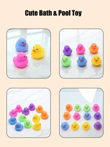 5/12/24pcs Mini Rubber Ducks – Colorful Floating Duck Toys For Baby Bathroom Shower Toys, Pool Party Favors, Christmas, Carnival Prizes, Kids Birthday Goodie Bags(Random Colors),Fidget Toys For Baby Girls And Boys,Toddler Bath Toys,Sensory Water Play Toys,Paddling Pool Toys For Kids,Christmas Decorations,Birthday Personalised Gifts,Cute Stuff