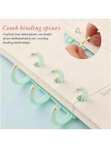 5pcs/10pcs Plastic Loose Leaf Ring Binder - Spiral Notebook Rings - 30 Holes Plastic Spiral Binding Rings - Trimmable And Durable, Suitable For Bookbinding, Notebook Accessories, Office File Backup Accessories, Document And File Organization, Student And Teacher Supplies, School Supplies,School Supplies,Back To School