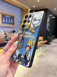 pokemon 1 pieza Funda de teléfono suave minimalista de Pokémon, compatible con OPPO/GalaxyS22/S23/S24Ultra, funda protectora suave y a prueba de impactos con diseño original hecho a mano, regalo para la novia, presente de vacaciones